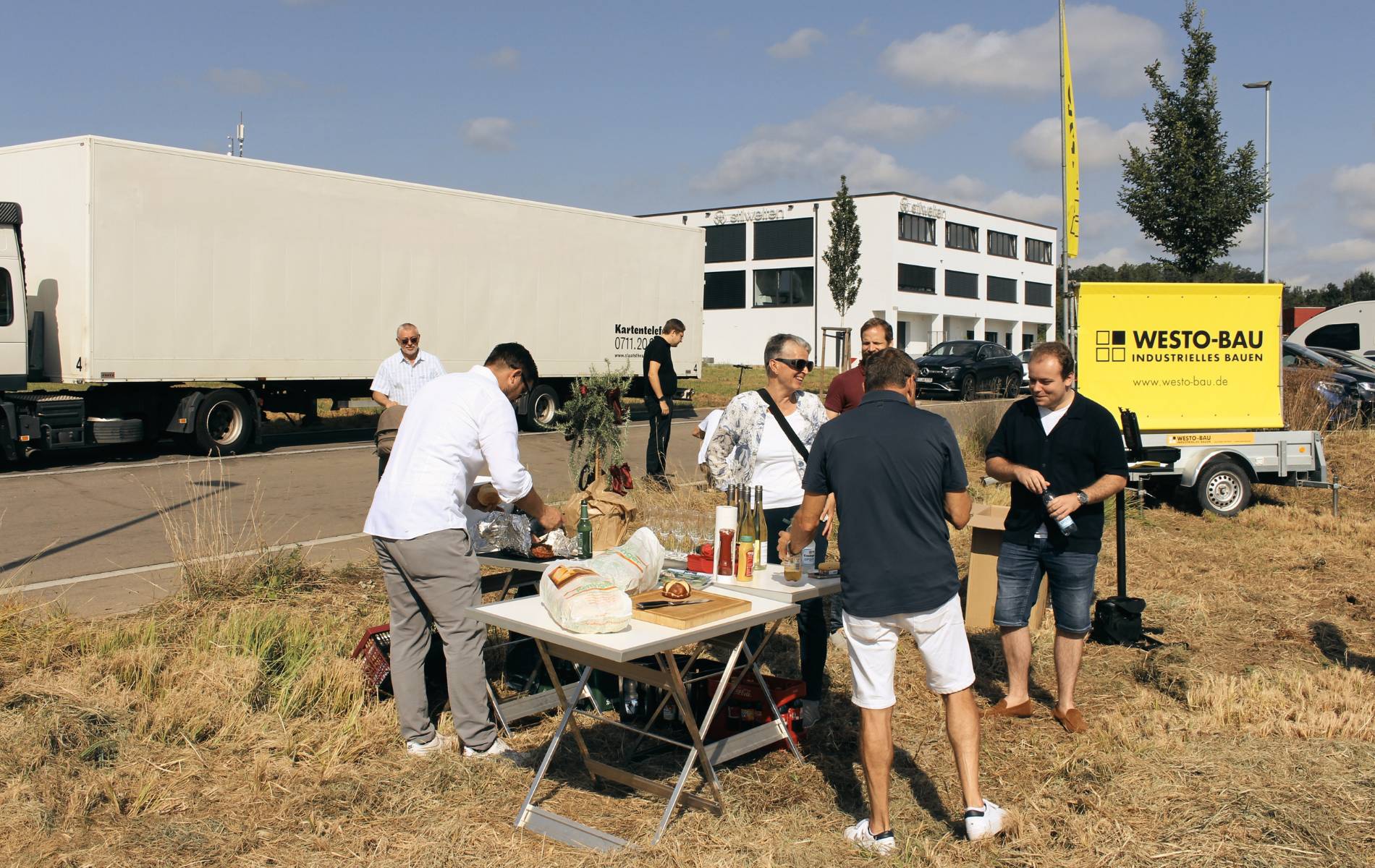 Spatenstich Hartmetall Aichtal Verköstigung